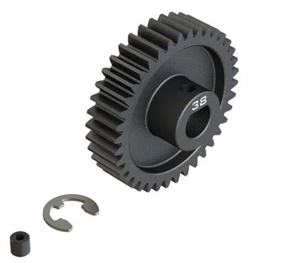 3808M1D 38T Mod1 Safe-D8 Pinion Gear, ARA311126