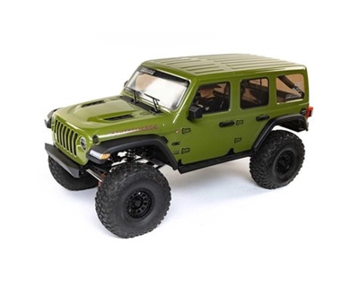1/6 SCX6 Jeep JLU Wrangler 4WD Rock Crawler RTR: Green Item No.AXI05000T1