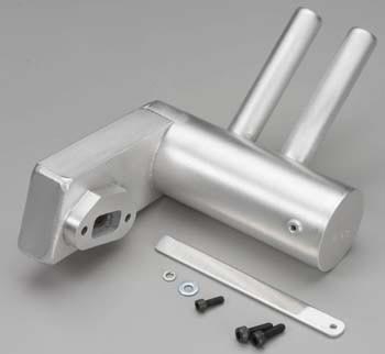 Exhausts - Complete exhaust set (canister type) DLE55-RA - Dle Engines - FLASH RC