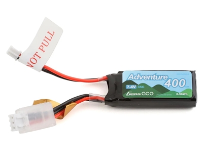 Gens Ace Adventure 2S LiPo Battery 35C (7.4V/400mAh) w/JST-PH2.0 Connector - GEA354002SJS,  SPMX3502S30