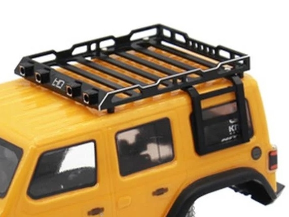 Hot Racing Axial SCX24 Jeep Aluminum Roof Rack w/Light Pods
