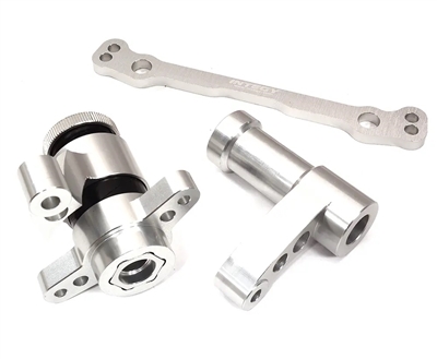 Billet Machined Steering Bell Crank Set for Losi 1/5 DBXL-E 2.0 4WD C32403SILVER