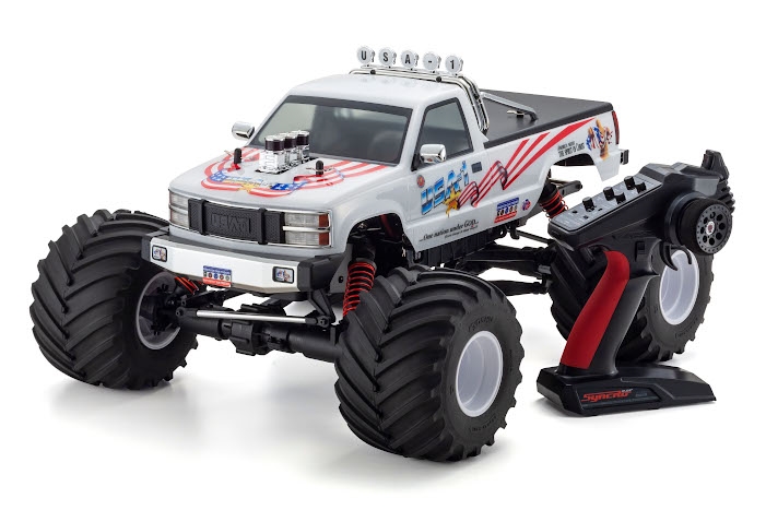 電動ラジオコントロール 34257D Kyosho 34257 USA-1 VE 1/8 4WD ReadySet Electric Monster Truck w