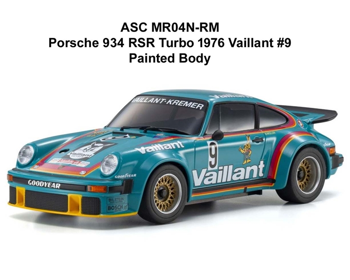 Kyosho Mini-Z MR-04N-RM Porsche 934 RSR Turbo 1976 Vaillant #9 Pre