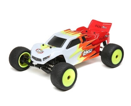 Mini-T 2.0 RTR, Red/White: 1/18 2wd LOS01015T1