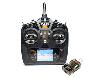 NX8 8-Channel DSMX Transmitter with AR8020T Telemetry Receiver, SPM8200