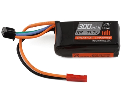 300mAh 3S 11.1V 30C LiPo Battery; JST Connector
