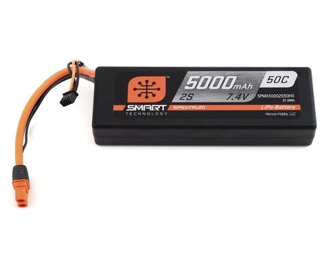 5000mAh 2S 7.4V 50C Smart LiPo Hardcase; IC3 SPMX50002S50H3