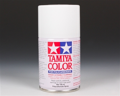 Tamiya PS-01 White Lexan Spray Paint (100ml) TAM86001