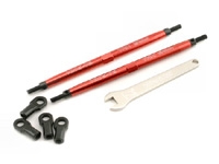 Traxxas Red-Anodized Aluminum,124mm, Rear Toe Links (T-Maxx) (2