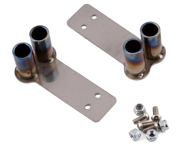 Yeah Tips Yeah Racing 1/10 Stainless Steel Dual Exhaust Tips (2) (Silver) YEA-YA-0629